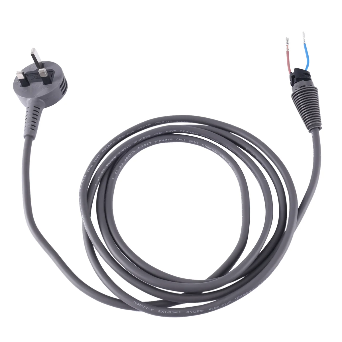 Dyson Secador de Cabelo Universal Acessórios, Cabo de Alimentação, Plug UK, HD01, 02, 03, 04, 07, 05, 15, 1.8m