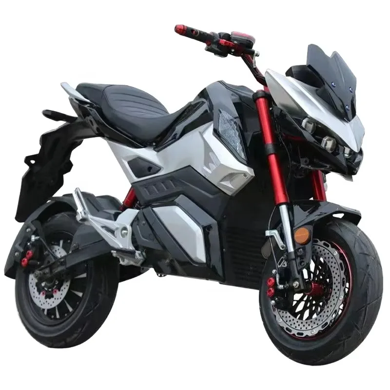 

2025 Newest Customizable 2000-Watt Motor 20A Battery Adult Electric Racing Motorcycle With 80 Km/h Maximum Speed 72V And 48V Opt