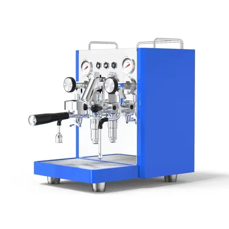 --High Pressure Single Head Commercial Espresso Coffee Maker Machine Stainless Steel Electric US Plug for Household and Hotels