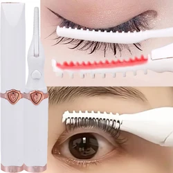 Quick Heating Electric Eyelash Curler USB Rechargeable Temperature Heated Eyelashes Naturally Long-Lasting Curled Makeup Tools