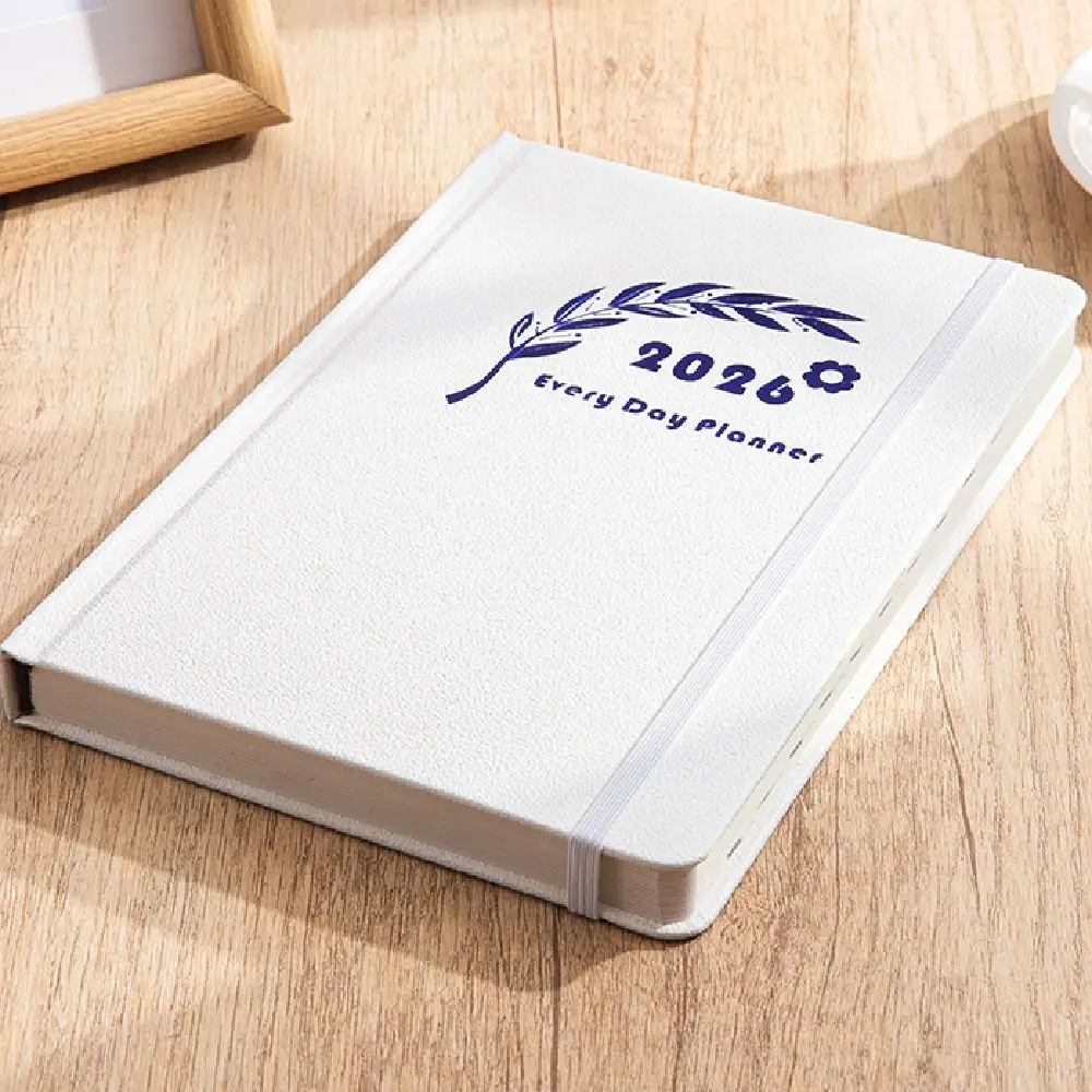 English 2026 Schedule Planner Notepad Wear-resistant Efficiency To-do List Notebook Portable 12 Months Diary Writing Pads School