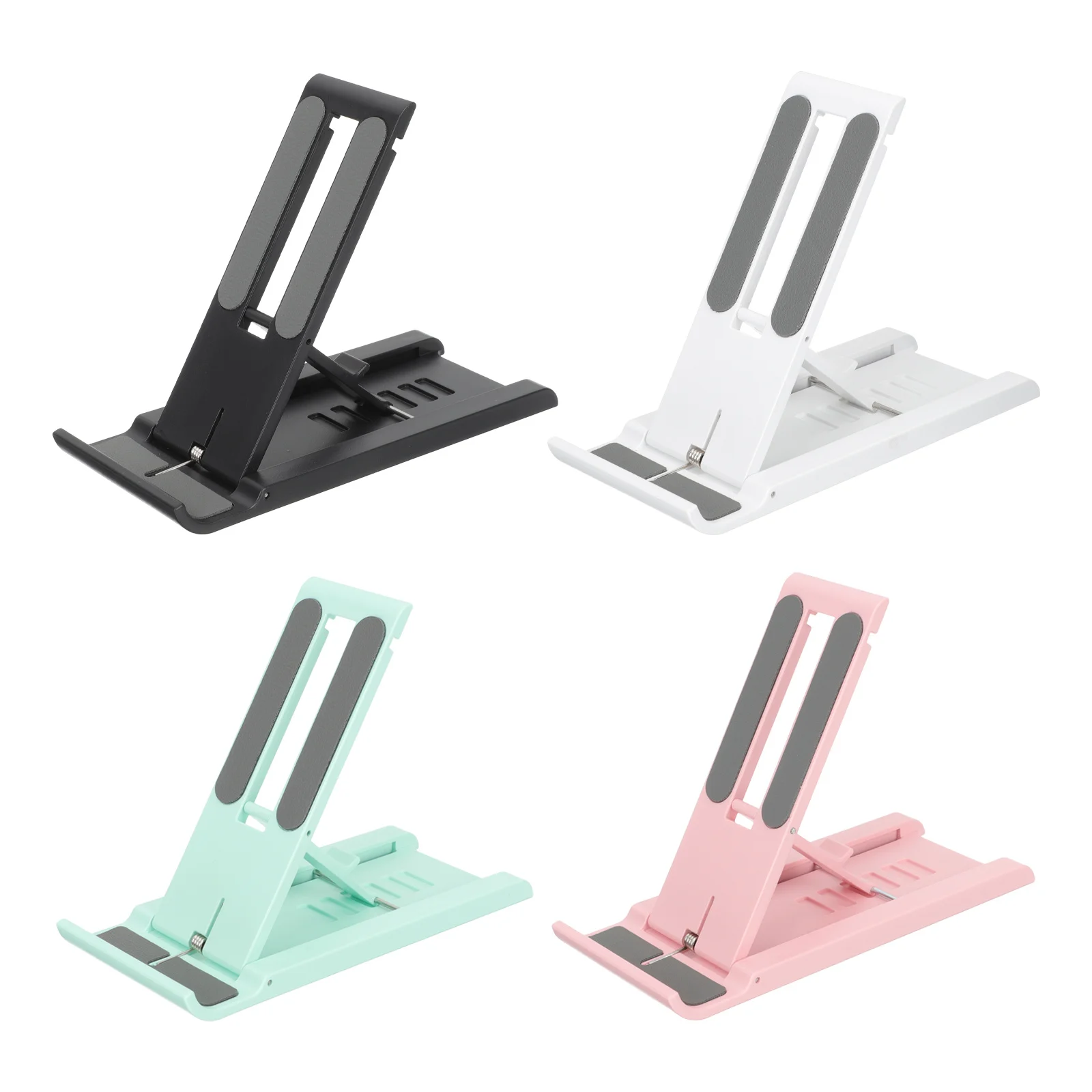 

4Pcs Phone Supports Adjustable Folding Phone Holders Desktop Tablet Brackets Stable Load Capacity Tablet Support