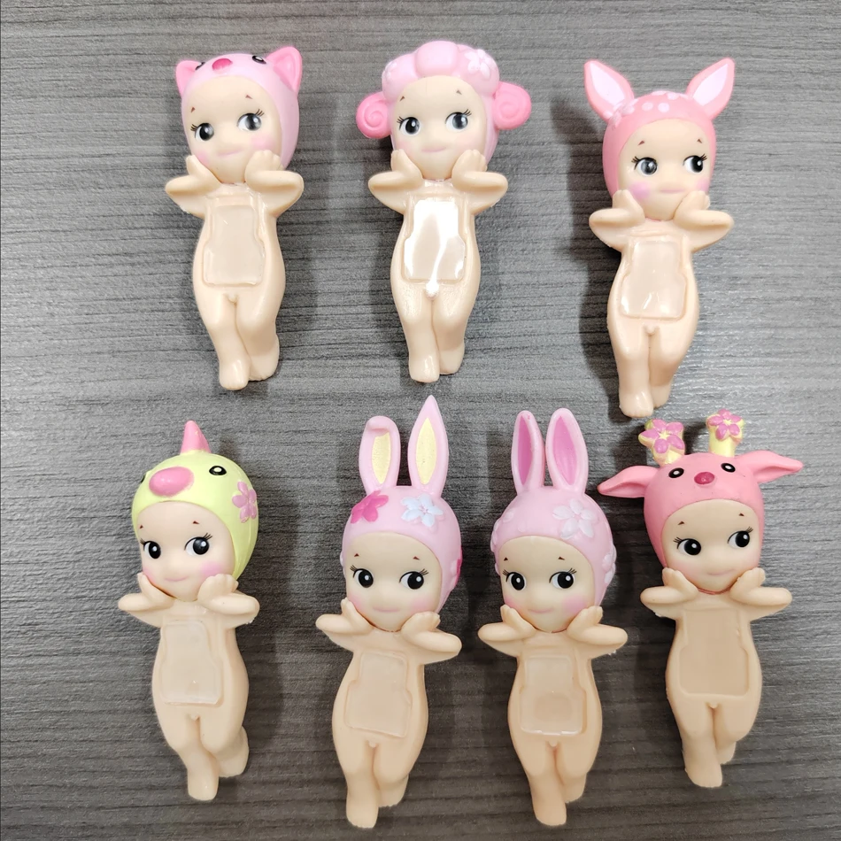 Caja ciega hippers de la serie flor de cerezo, mini figura coleccionable, decoración para teléfono, mesa, regalo de Navidad, caja misteriosa, 1-24 Uds.