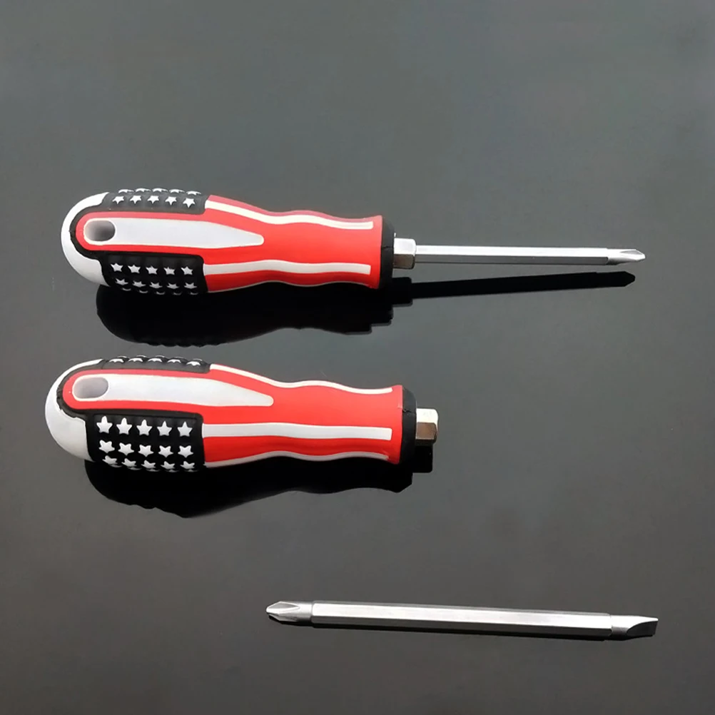 

Magnetic Tip Screwdriver Flat Head Cross Hand Tool Portable Mini Size Home Office Repair Excellent Quality Sturdy Safe Plastic