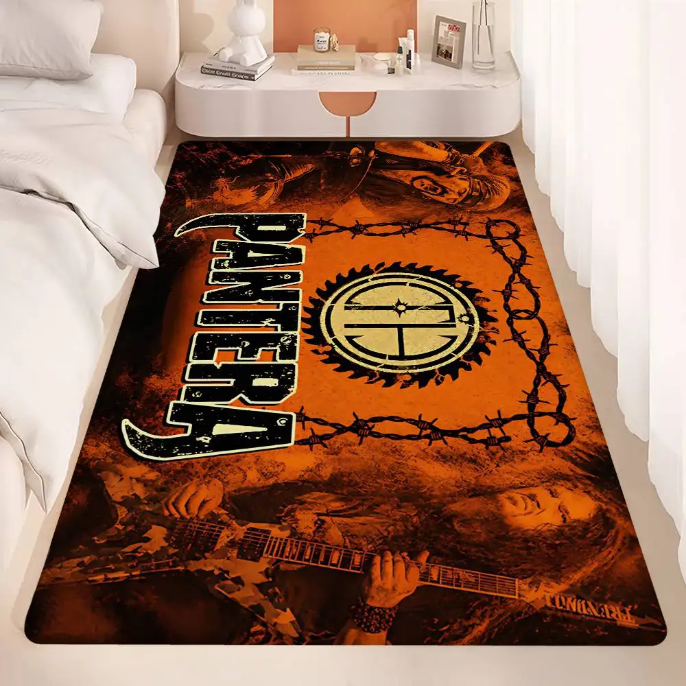 Groove Metal Band P-Pantera Floor Mat Rectangle Anti-slip Home Soft Badmat Front Door Indoor Outdoor Mat Welcome Doormat