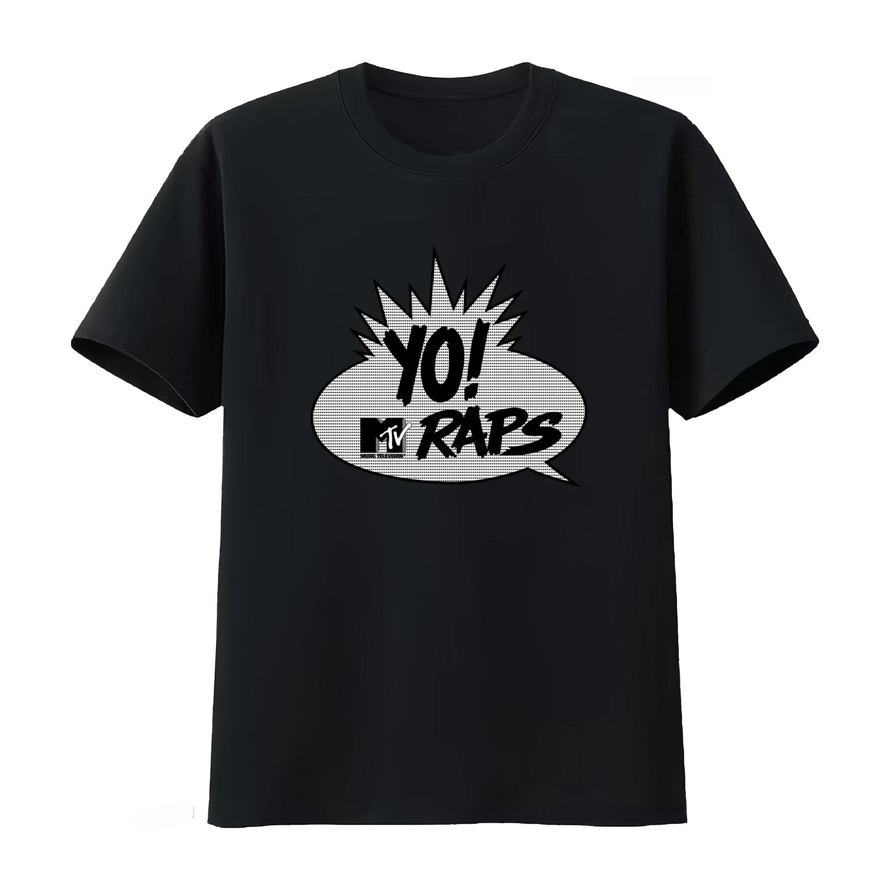 Mtv Yo Raps Tv Print T Shirt Hip Hop Style for Men's Clothing Women's Clothing Stylish Casual Fashion 2026 Summer New T Shirt