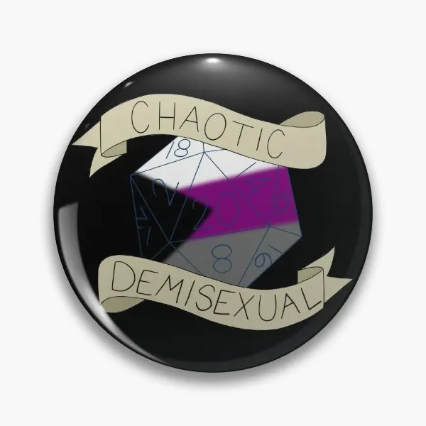 Chaotic Demisexual D20  Soft Button Pin Fashion Gift Creative Decor Clothes Women Funny Lapel Pin Collar Cute Lover Jewelry