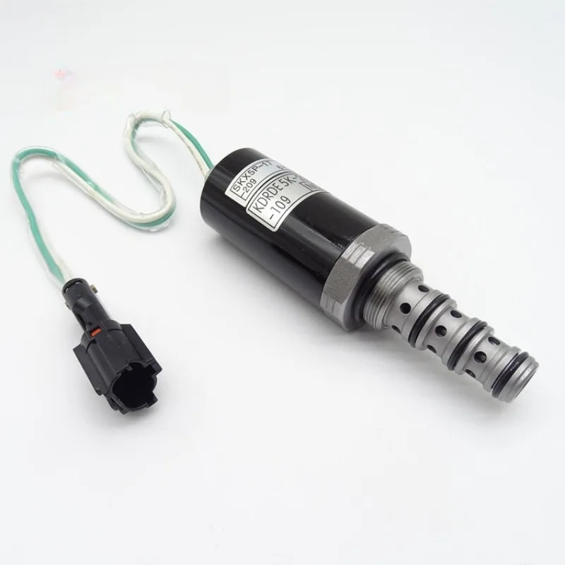 أجزاء ل KDRDE5K-20/40C04-109 مضخة هيدروليكية للحفارة صمام الملف اللولبي النسبي EC210 EC240 EC360