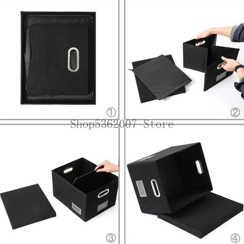 Datei mit Deckelstaubdateikästchen Falten Sie Dokument Box Dokument Speicherbox 40JB