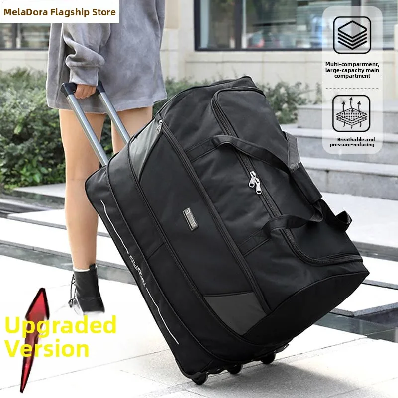 

Large Capacity Oxford Cloth Luggage Bag Travel Suitcase with Pull Rod for Student Dormitory Workers Travel Bag Fashionable Tr...
