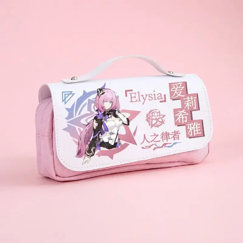 Honkai: Star rail Raiden Kiana kaslana pencil case cosplay pen bag school student storage bag pencil box pencil pouch