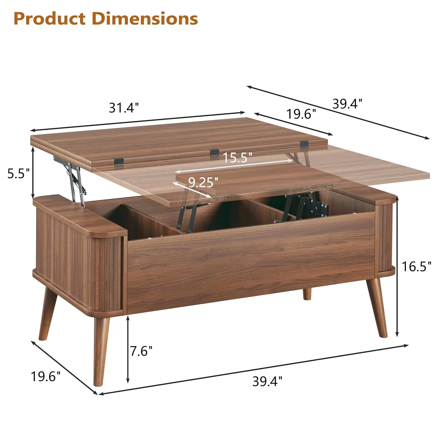 Lift Top Coffee Table, 40