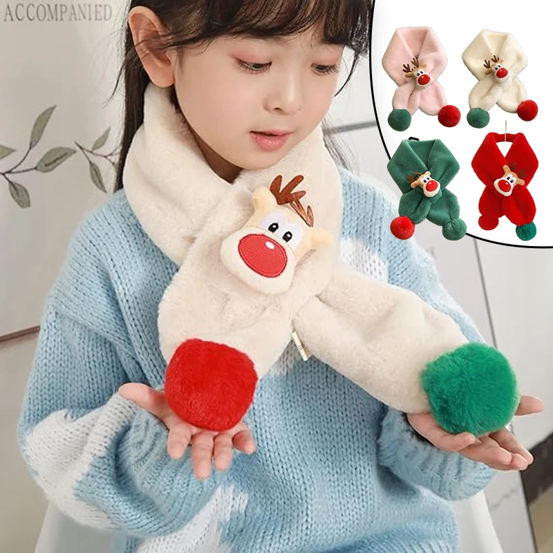 أطفال يندبروف وشاح أفخم الرنة عيد الميلاد وشاح الطفل الرقبة أدفأ للجنسين الأطفال وشاح السلامة المعتمدة