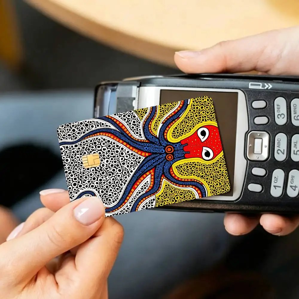 Y-Yayoi Art K-Kusama Credit Card HD Stickers Small Chip Waterproof Sticker Game Card Decal