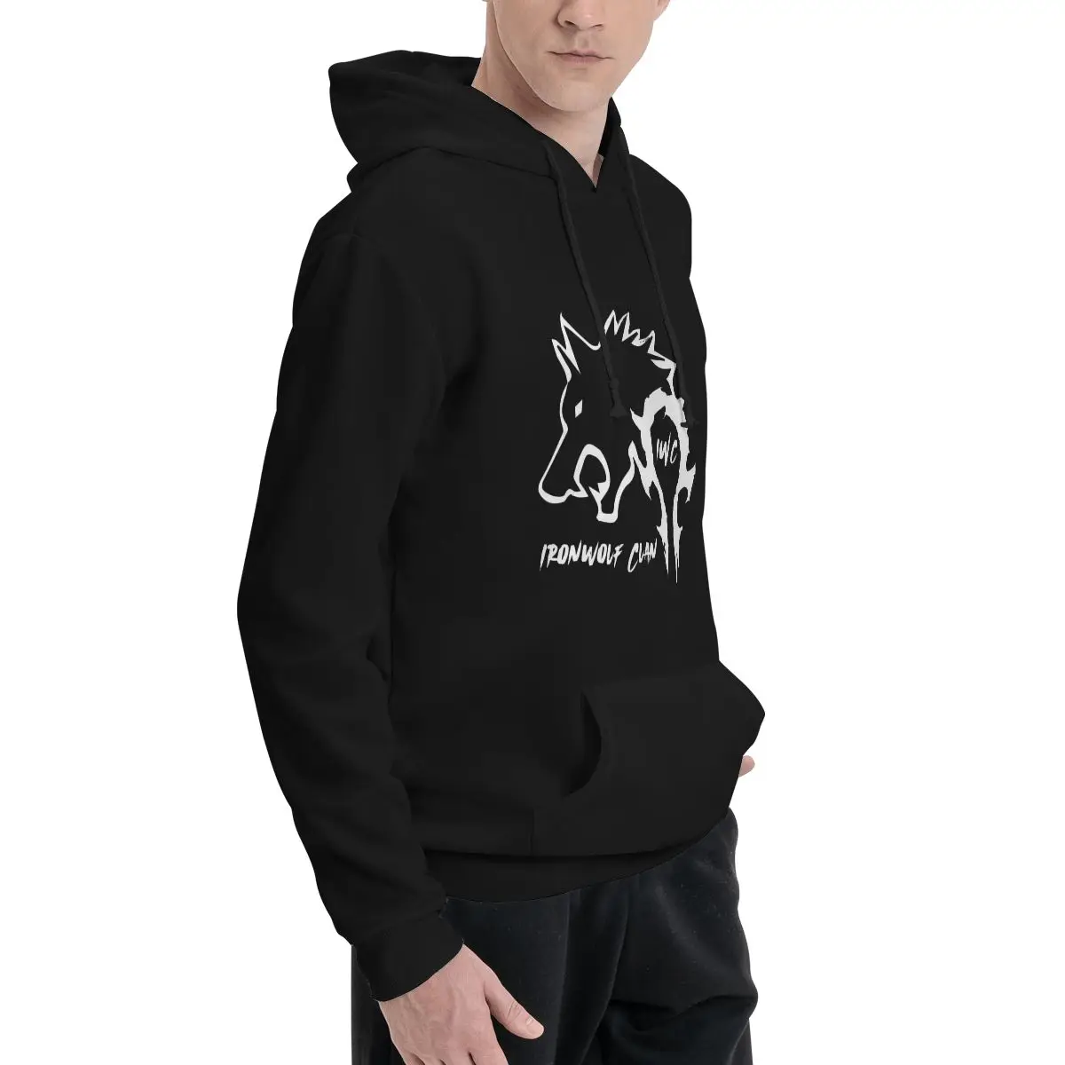 Ironwolf Clan Polyester Hoodie Men's Sweatershirt Warm Dif Colors Sizes