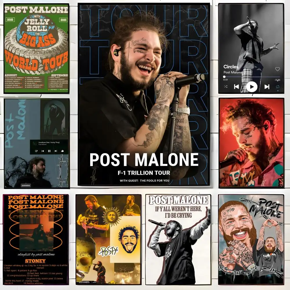 singer versatile P-Post Malone Poster Wall Art Print Poster Decorative Mural Home Decor Gift Unframed