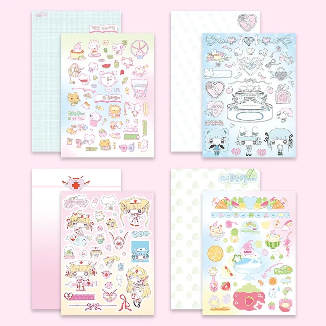 1/4 Pcs Space Doctor Gu Ka Gu Pan Stickers Happy Niangday Korean DIY Bookkeeping Material Decorative Stickers