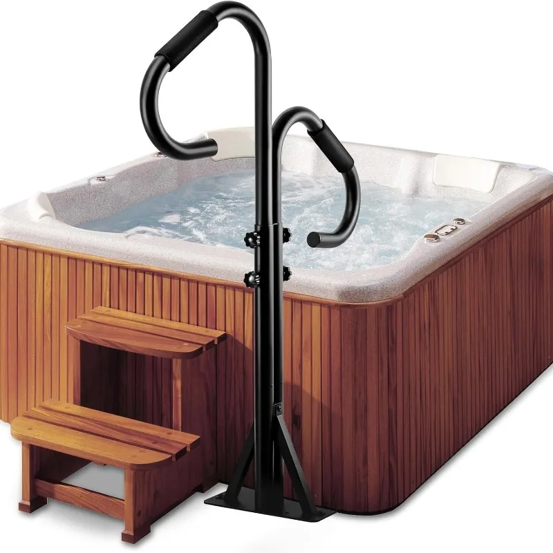 

Two-way hot tub with adjustable height 360 degree rotation