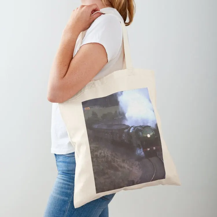 

3801 & Flying Scotsman, Robertson, Australia 1989 Tote Bag Women's handbag shopper bags for women custom tote bag tote bag men's