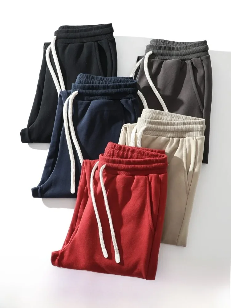 

Удобные спортивные штаны Fce Cotton Inner Tech Fce Color Ameika Wind в рубчик с манжетами, повседневные брюки прямого кроя