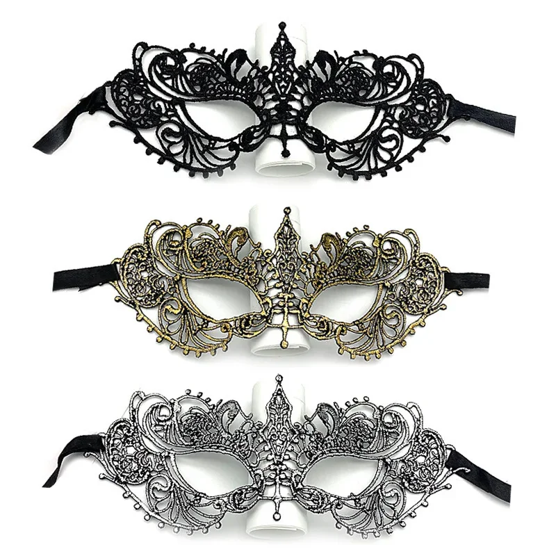 Halloween Props Colorful Lace Mask Half Face Princess Ball Sexy and Fun Adult Eye Mask