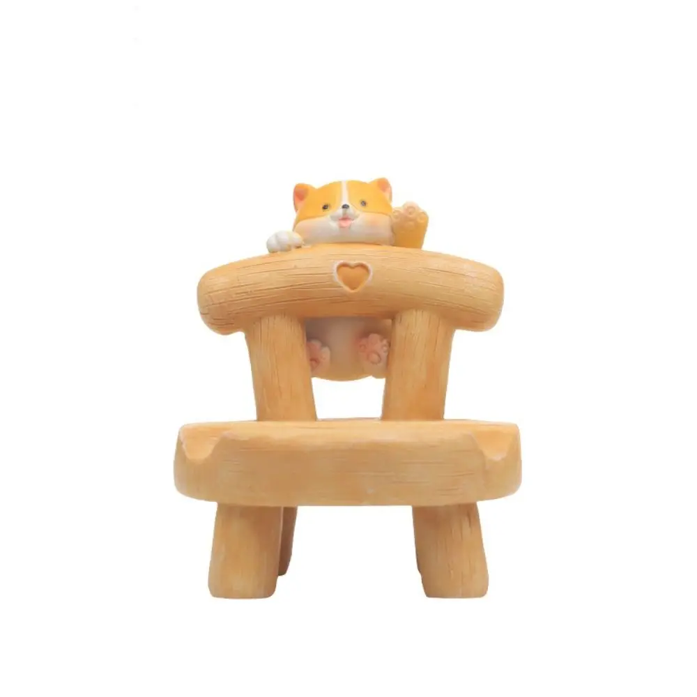 

Wooden Chair Chair Phone Holder Personalized Puppy Mobile Phone Holder Unique Handmade Cell Phone Bracket For Phones/Tablet