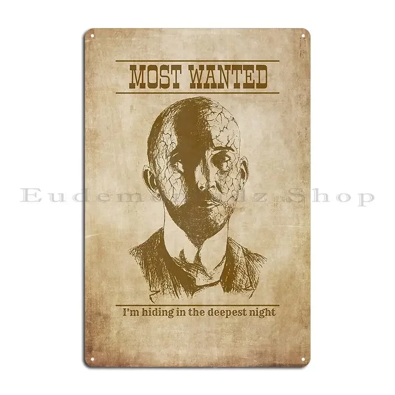 Joel Ekelof Western Wanted Style Prints Metal Plaque Create Designing Wall Decor Wall Plaque Pub Tin Sign Poster