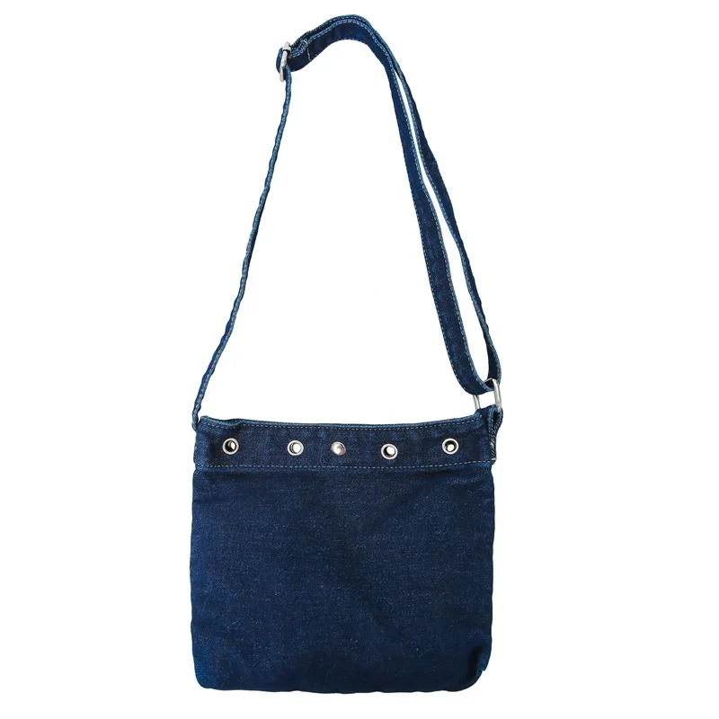 

Crossbody Bag Denim Small Design Unisex Shoulder Pack for Phone Wallet Daily Carry Youth Style Casual Travel Outing