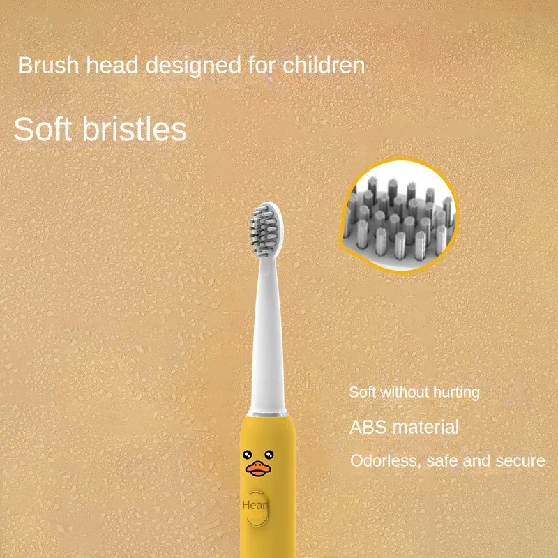 Children Sonic Electric Toothbrush with Replace The Toothbrush Head Kids Cartoon Ultrasonic Electric Toothbrush Sonic Brush Head