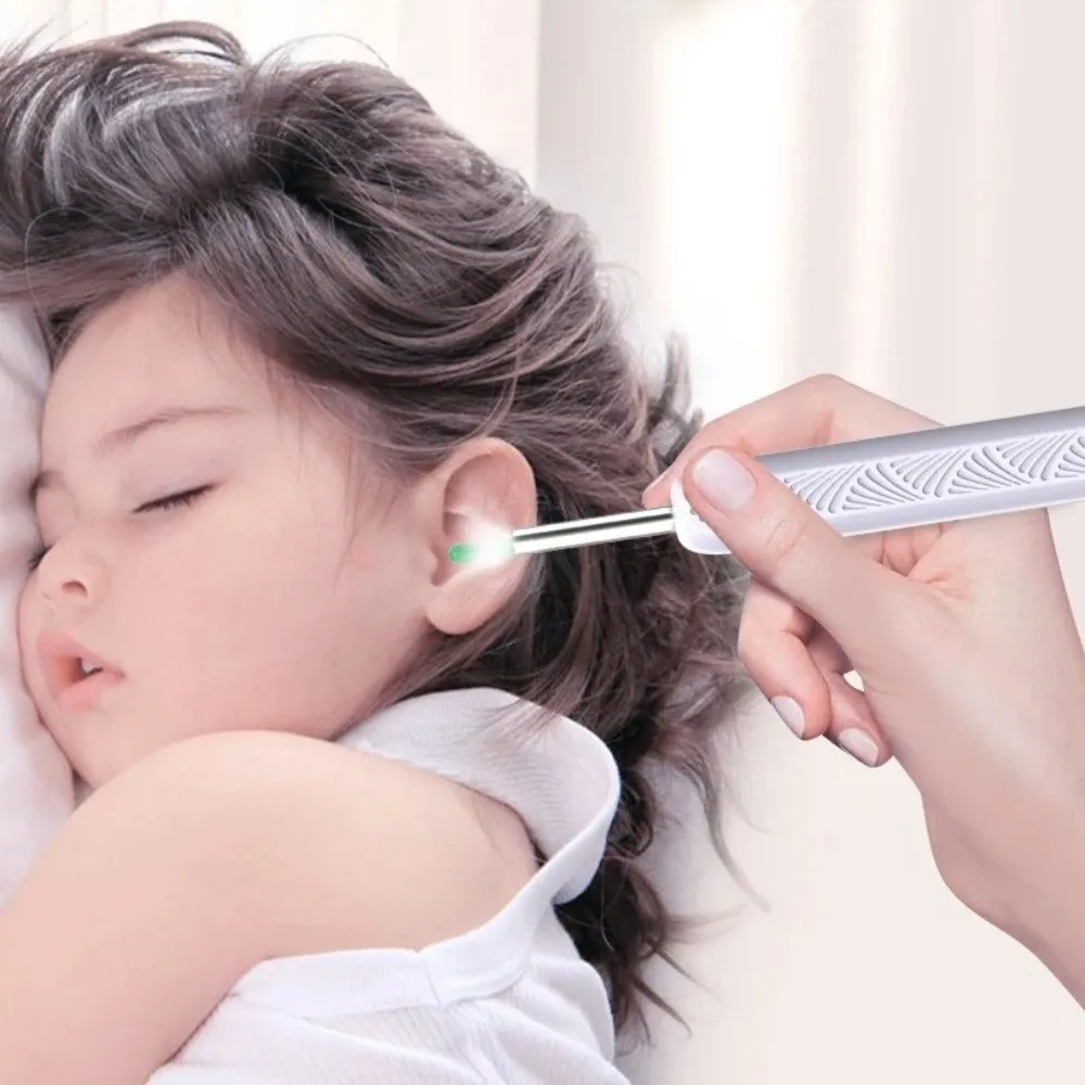 منظف الأذن البصري الذكي اللاسلكي واي فاي HD كاميرا الأذن الأنظف مجموعة كاملة USB شحن أضواء LED أدوات إزالة شمع الأذن المنزل لنا