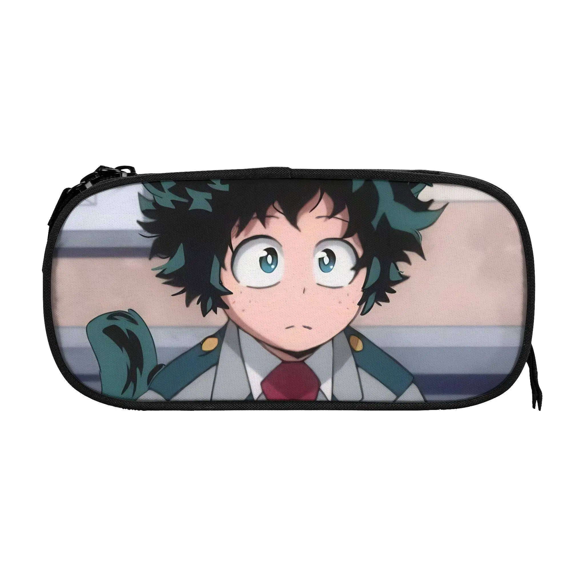 Izuku Midoriya My Hero Academia Anime Pencil Case Fashion  Pen Box Bags Girl Boy Students School Zipper Pencil Box