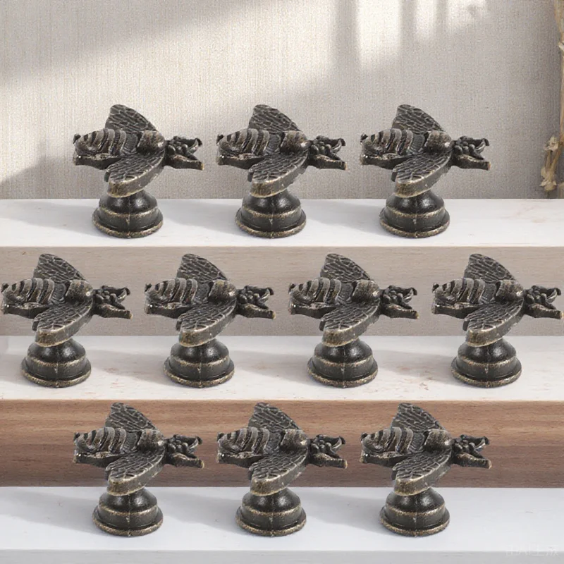 10 قطع من مقابض الأبواب ذات الطراز العتيق لدرج النحل ومقابض خزانة المطبخ الذهبية #6