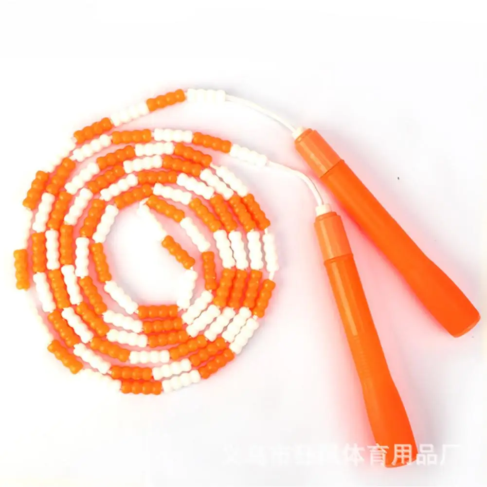 Jump Rope Plastic Beaded Segmented Training Workout Skipping Rope Drop Shipping