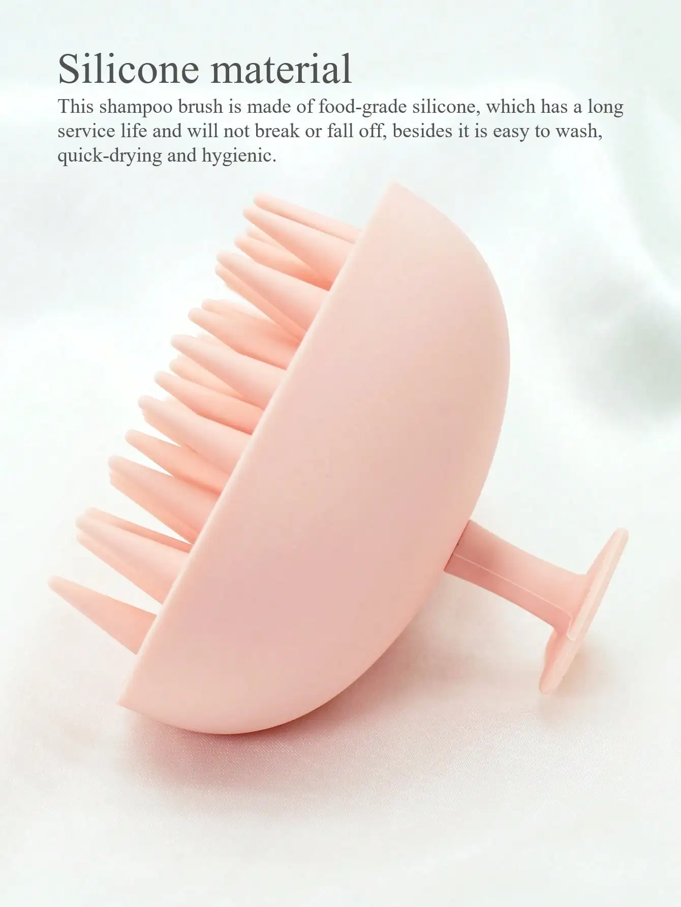 Heart-shaped Silicone Scalp Massager Shampoo Brush Soft Bristles Wet Dry Scalp Brush Wash Clean Care Hair Root Hair Shower Tools