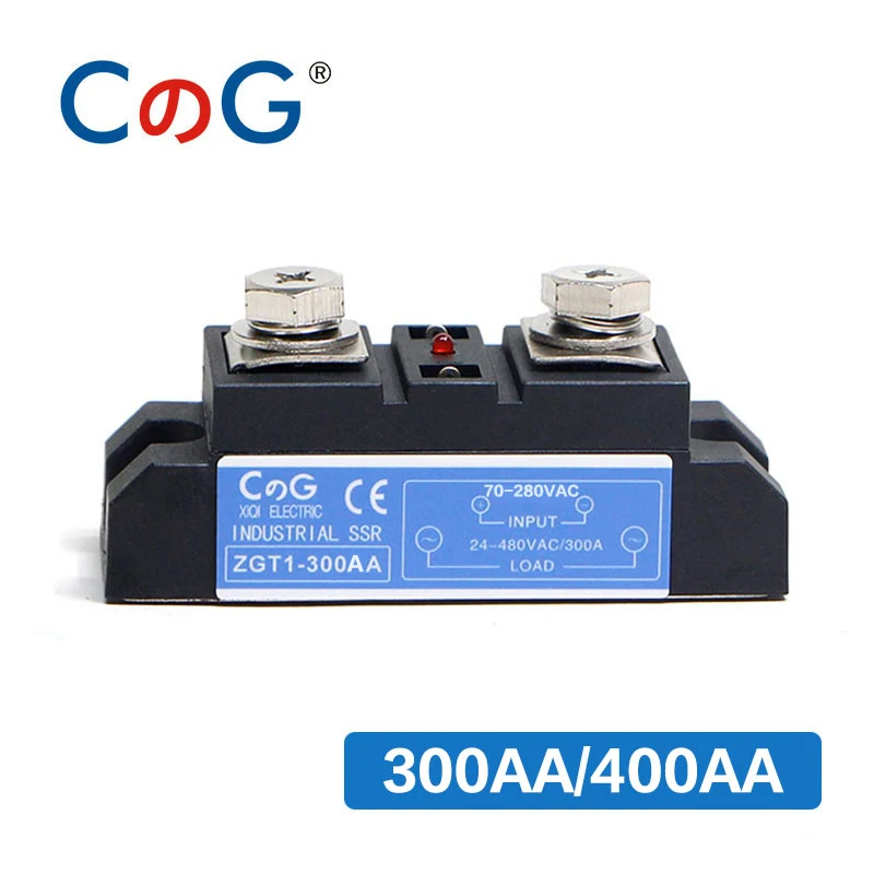 CG 300A 400A AC to AC Solid State Relay Industrial High Power Auto industrial Series AC Control AC Solid State Relay