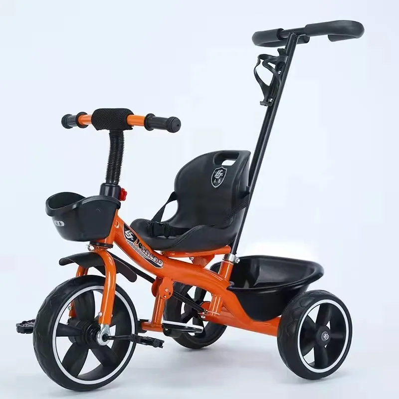 LazyChild 2022 New Creative Children's Pedal Tricycle Bicycle Push Stroller Baby Three-Wheeled Children's Bicycle Baby Seat Car