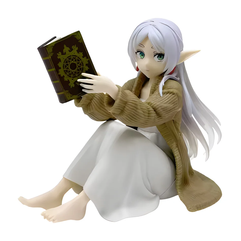 12CM Frieren Anime-Figur - Niedliche Nachtwäsche-Actionfigur Modellpuppe Spielzeug für Desktop-Sammlung aus dem Beyond Journey's End