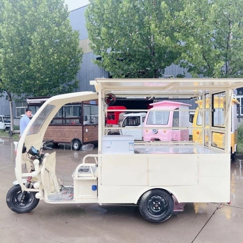 Stall car Internet celebrity snack car stall electric tricycle mobile dining car simple night
