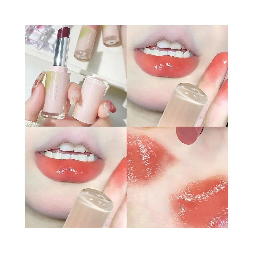 Spiegel Jelly Lipgloss 8 Kleuren Hydraterende Water Tint Glanzende Lippen Vloeistof Blijvende Cosmetica Lippenstift Waterdichte Make-Up Rode T1v9