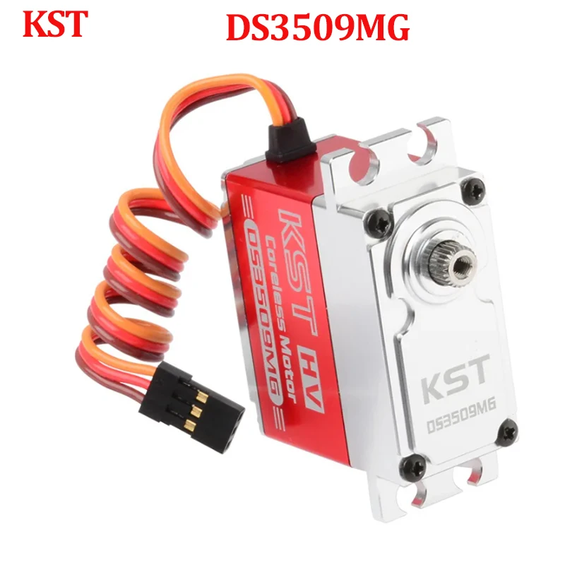 

KST DS3509MG 35kg 8.4V HV Digital Servo CNC Coreless motor Metal Gear 25T Large Torque For 30cc 120 Class RC Airplane Boat Car