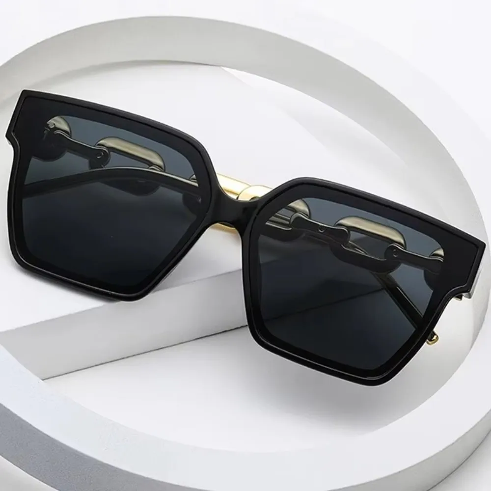 Trendy Oversized Square Vintage Sunglasses Cat Eye Sun Protection Big Sun Glasses Rectangle Frame Driver Goggles for Women & Men