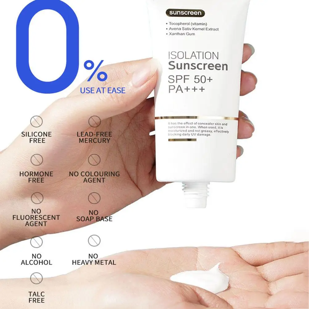 Sol Isolamento Creme, Rosto Protetor Solar Vara, Óleo Refrescante Controle, Corretivo UV para Alta Proteção Solar, Cuidados Com A Pele Produto, D0I0