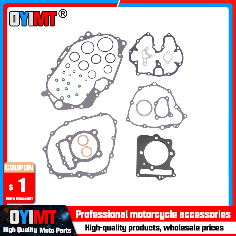 Junta de cilindro completa para motor de motocicleta, para Honda XR400R XR 400 R 1996-2004 12251-MBV-013 12391-KCY-671 12191-KCY-672