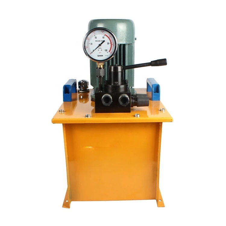 Double acting hydraulic electric oil pump with electric motor