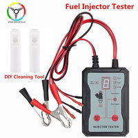 Fuel Injector Tester Cleaner 4 Pulse Modes 4 Test Leads Car Fuel Cleaning Injector Work With Fuel Pressure Tester Gasoline Car