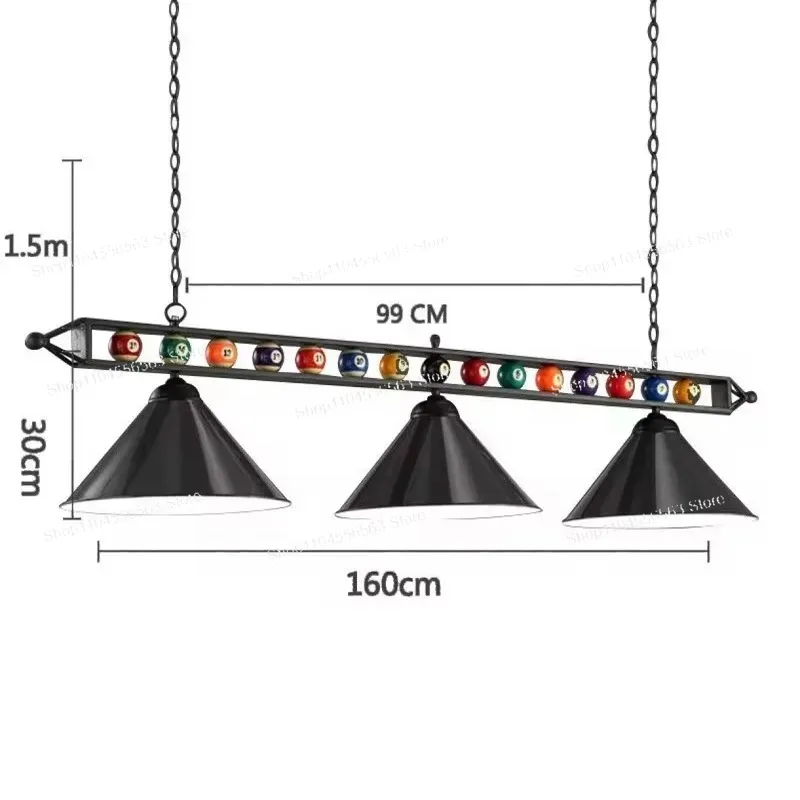 Billiard Hall Atmosphere Light – Billiard Table Special Lamp, Chandelier for Billiard Room