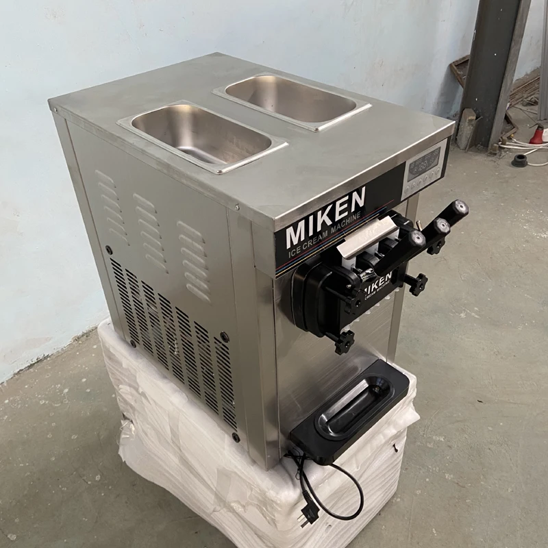 

Automatic Pre-cooling Ice Cream Machine Stainless Steel Desktop Ice Cream Machine Commercial Fresh-keeping Ice Cream Machine