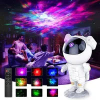 Galaxy Space Star Projector Starry Sky Night Light Astronaut Lamp Home Room Decor Decoration Bedroom Decorative Luminaires Gift