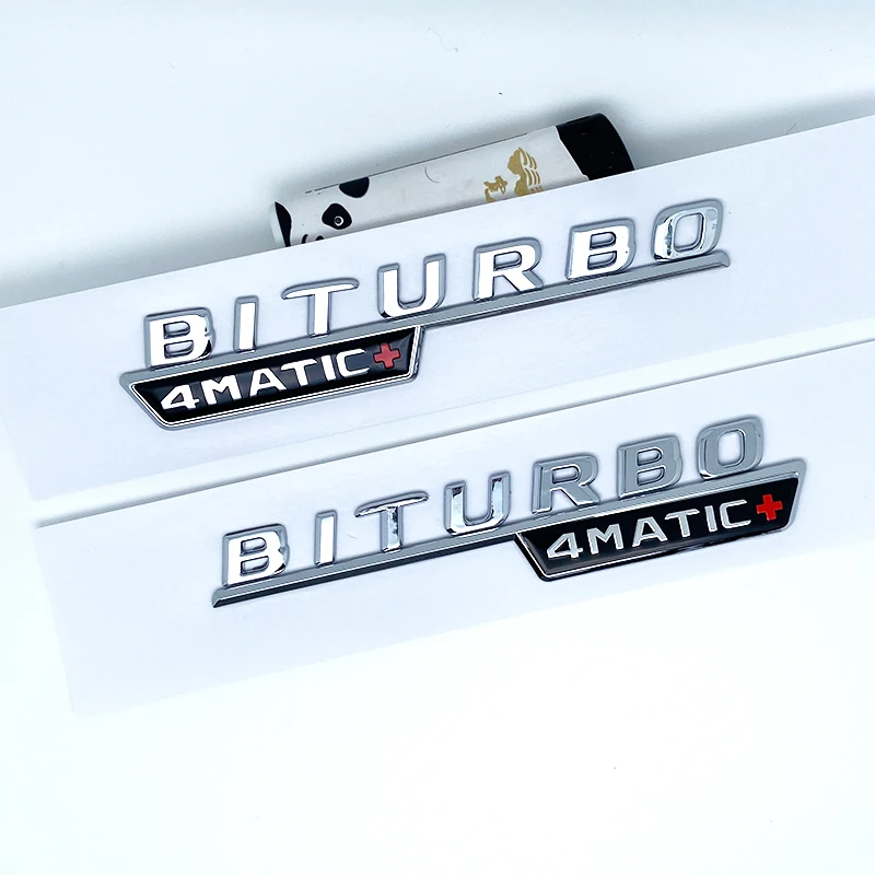 ثلاثية الأبعاد شقة ل توربو BITURBO V8 BITURBO 4MATIC 4MATIC + V8 V12 BITURBO زائد شعار لبنز GT سيارة درابزين الجانب ملصق