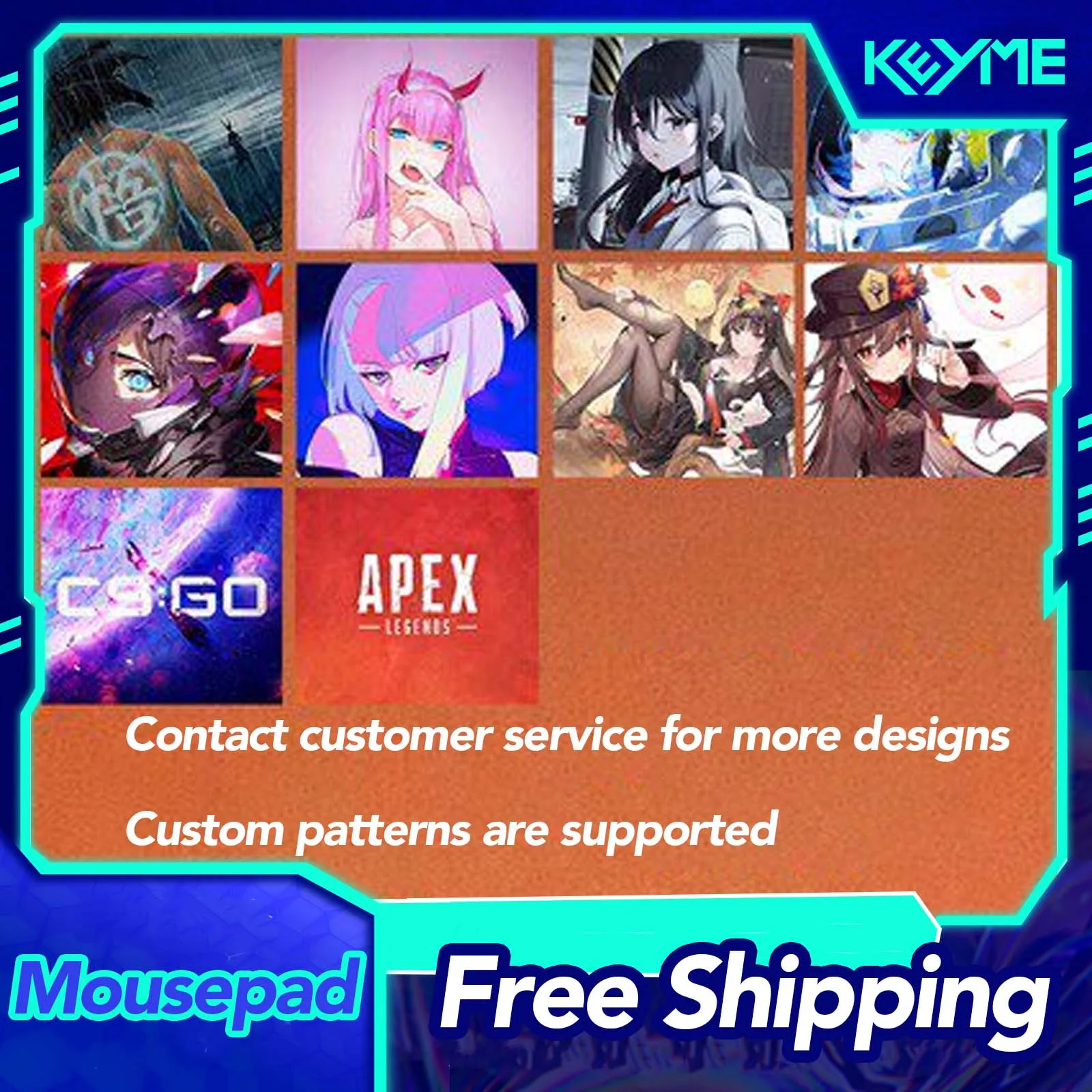 

Skypad SORA Стеклянные игровые коврики для мыши YUME Гладкая матовая поверхность Настольный коврик Закаленное обновление FPS Коврик для мыши на заказ для офиса и киберспорта